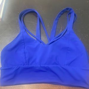 Blue Lululemon sports bra
